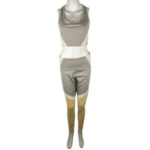 Old Navy women's tan and yellow active pants set size XL